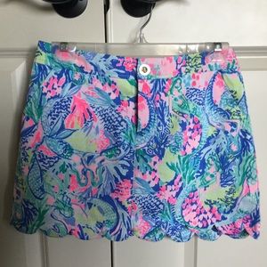LILLY PULITZER COLETTE SKORT MERMAIDS COVE NWT